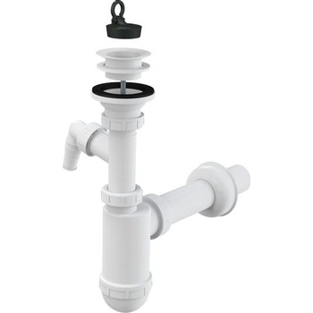 Alcadrain Umývadlový sifón, plastový prívod s kohútikom, DN41 A42P