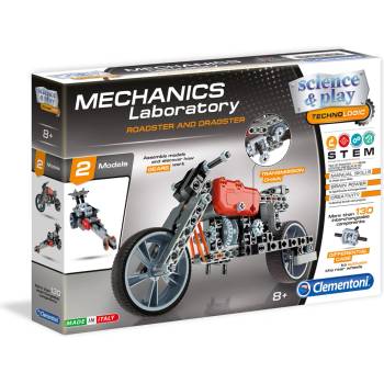 Clementoni Конструктор 130 елемента МОТОР science play mechanics