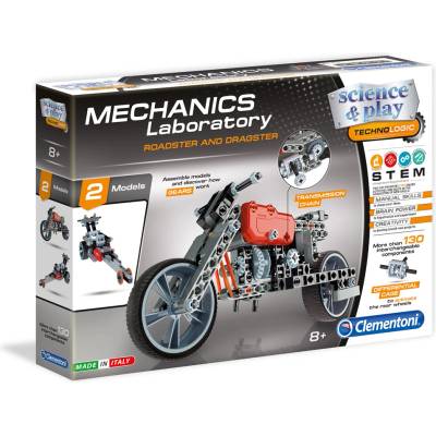 Clementoni Конструктор 130 елемента МОТОР science play mechanics