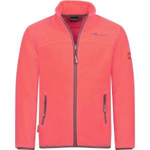 TROLLKIDS Детско поларено яке Trollkids Girls Oppdal Jacket XT Fleece jacket - Pink Salmon - размер 176 (EU) (703-2388-1821)