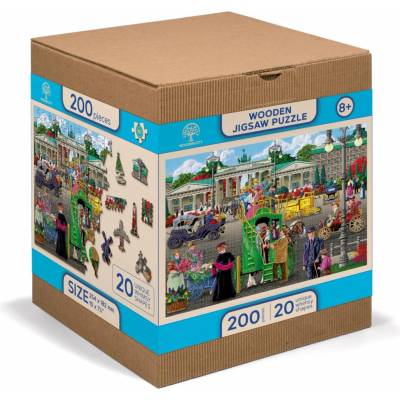 WOODEN CITY Dřevěné Pařížské náměstí v Berlíně 2v1 EKO 200 dílků