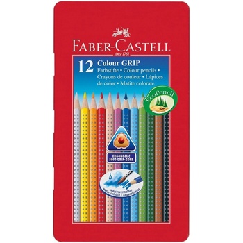 Faber-Castell Акварелни моливи Grip 2001, 12 цвята, в металн (1015120858)