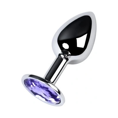 Toyfa Метален анален разширител с лилав кристал Toyfa Metal 5649
