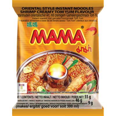 MAMA Instantní polévka s příchutí krevetí creamy Tom Yum 55 g
