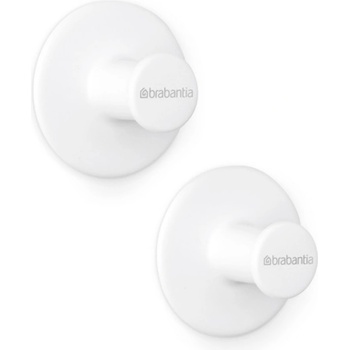 Brabantia Комплект 2 бр закачалки Brabantia ReNew 1003486, Включен монтажен комплект, До 2 кг, Бял (ReNew 1003486)