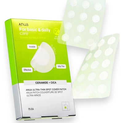 ANUA Ultratenké náplasti proti vyrážkam na tvári Ultra Thin Spot Cover Patch - 75 ks