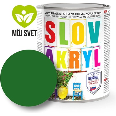 Slovlak Slovakryl 0,75 kg svetlozelený