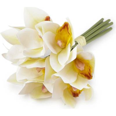 Umělá orchidej svazek Varianta: 1 krémová světlá, Balení: 1 svaz.