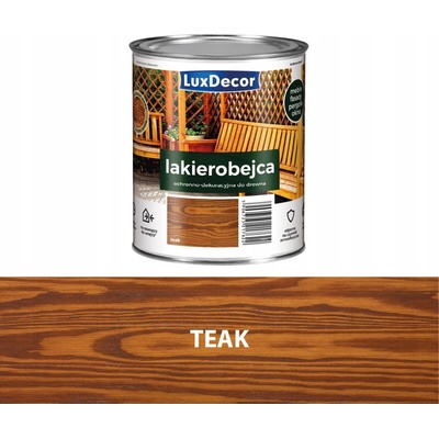 Lazura s lakem LuxDecor 0,75 l hnědá lesklá
