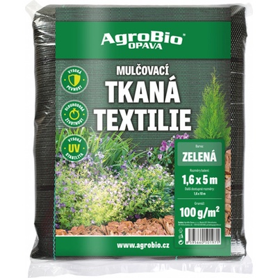 AgroBio Tkaná 1,6 x 5 m 100 g/m² zelená – Zbozi.Blesk.cz