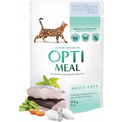 Optimeal Super Premium s treskou a zeleninou 85 g