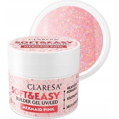 Claresa Soft Easy stavební gel mermaid pink 45 g