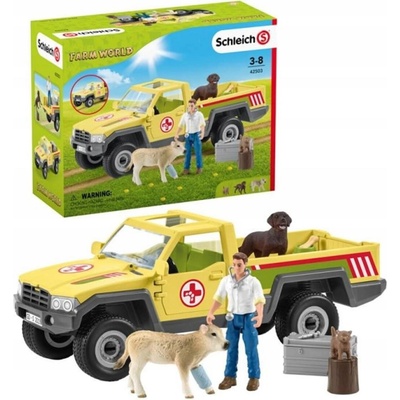Schleich 42503 Záchranné terénne auto s veterinárom Sch42503