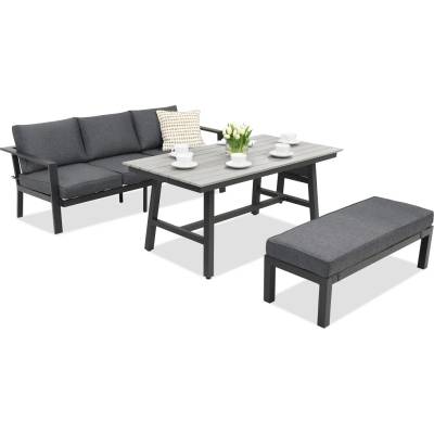Garden Point Алуминиеви градински мебели Sydney Apetito Comfort 3 с пейка Garden Point антрацит (GAP315-APE3L)