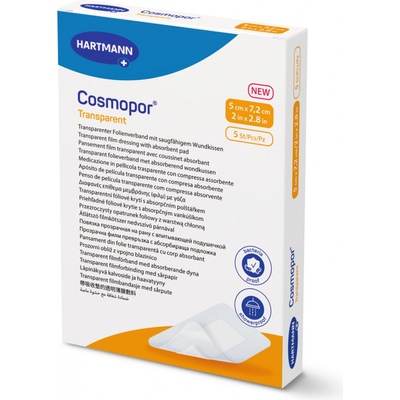 Cosmopor transparent 5 x 7,2 cm sterilný