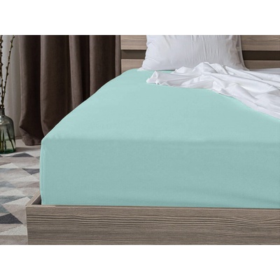 Textilomanie jersey prostěradlo Exclusive světle mentolové 90x200