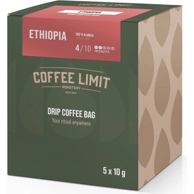 COFFEE LIMIT DRIP COFFEE BAG Ethiopia Sidamo 5 x 10 g