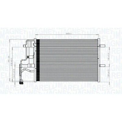 Kondenzátor klimatizace MAGNETI MARELLI 350203844000