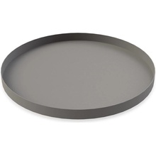 COOEE Design Kovová dekoratívna tácka Circle Grey 30 cm