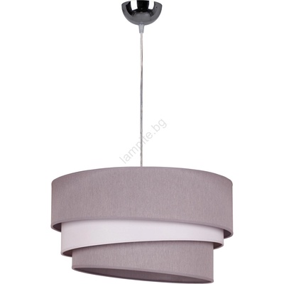 Duolla - Пендел TRIO 1xE27/40W/230V Ø 45 см сив/бял (DU8297)