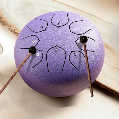 Tongue drum Pentatonický tón F 20cm Zlatý