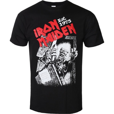 Мъжка тениска Iron Maiden - Est. 1975 - No Prayer Grave Red Logo - ROCK OFF - IMTEE206MB