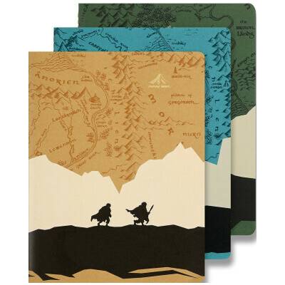 MOLESKINE Sešity 3ks LordOfRings linkované XL