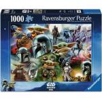 Ravensburger Пъзел Ravensburger от 1000 части - Мандалорецът и Грогу (12001830)