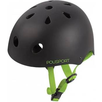 Image 1 of Polisport КАСКА junior urban radical triangles (53/55) black matte/green (am5809)