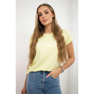 The Shopping blouse is my cardio light yellow krémová