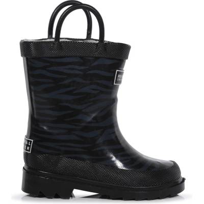 Regatta Детски гумени ботуши Regatta Minnow Junior Cotton Lined Wellington Welly Unisex Kids - Black