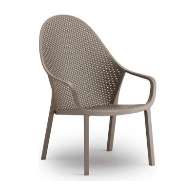 Gaber Plastové křeslo GIANET lounge světle hnědá 54 215