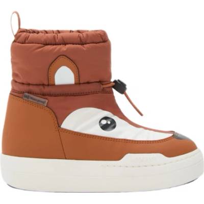 MOON BOOT-MB JR PARK TUBE MID ANIMAL WP-JR-M030 FENNEC Hnědá