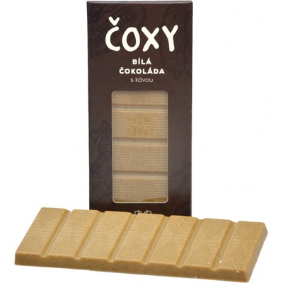 Natural Jihlava Čokoláda bílá s kávou a xylitolem ČOXY 50 g