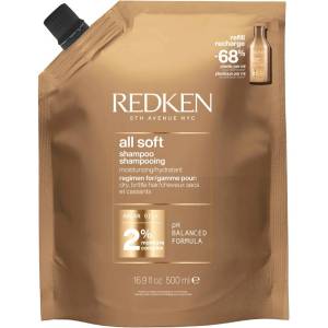 Redken All Soft Шампоан за суха коса, пълнител, 500 ml - ozone