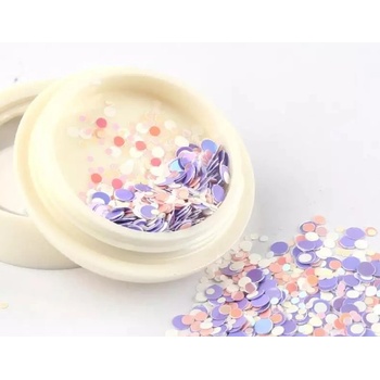 Конфети за декорация на нокти, лилаво розови (de2193)