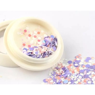 Конфети за декорация на нокти, лилаво розови (de2193)
