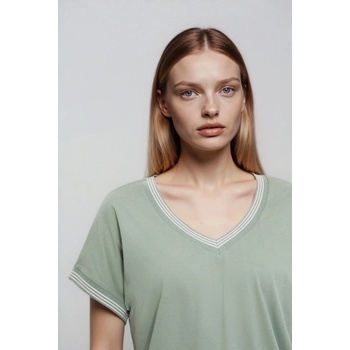 Moodo Оливена памучна блуза Moodo Moodo | Zelen | ЖЕНИ | 38