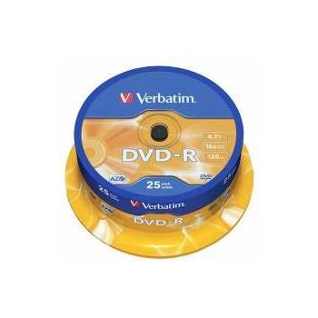 Verbatim DVD-R, 4.7 GB, 16x, AZO покритие, 25 броя в шпиндел, office1_2065200057