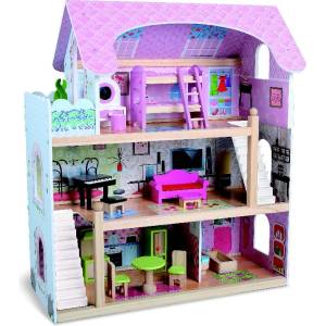 Moni Дървена Къща за кукли Moni Toys - Mila (108559)