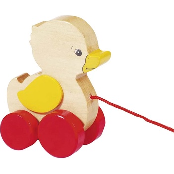 Goki Дървена играчка за дърпане Goki - Пате (54993)