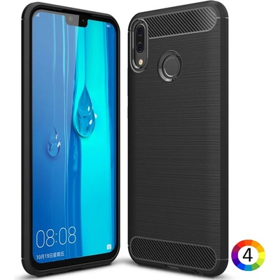 Huawei Y9 (2019) / Enjoy 9 Plus Удароустойчив Carbon Fiber Калъф и Протектор