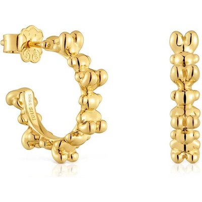 Tous Pozlátené kruhové náušnice Bold Bear 1004194800