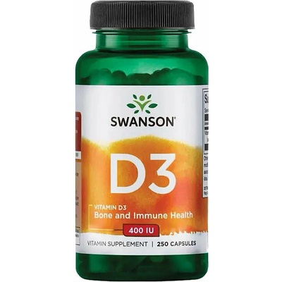 Swanson High Potency Vitamin D3 400 IU 250 kapsúl