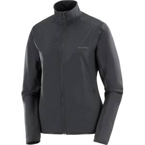 Salomon Дамско поларено яке Salomon Women's Essential Lightwarm Hybrid Fleece jacket - Deep Black (105-6017-0213)