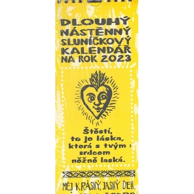 Dlouhý nástěnný sluníčkový na rok 2023