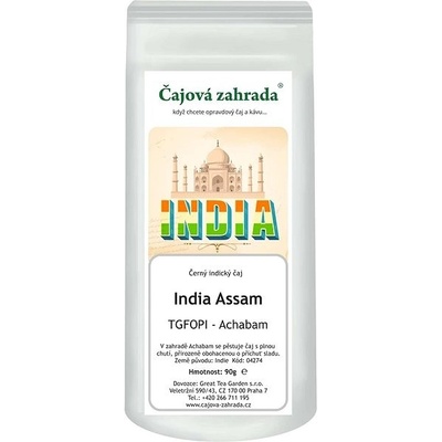 Čajová zahrada India Assam TGFOPI Achabam černý čaj 0,5 kg