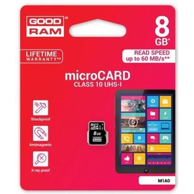 GOODRAM microSDHC 8GB C10/UHS-I M1A0-0080R11