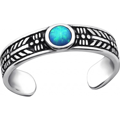 Olivie Stříbrný prsten na nohu Opal 2741