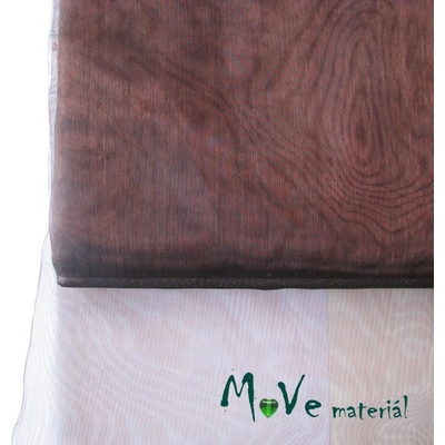 Organza hnědá 140cm/ 20 cm Barva :: hnědá, Materiál: Polyester
